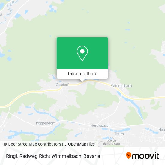 Ringl. Radweg Richt.Wimmelbach map