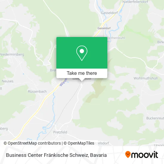Карта Business Center Fränkische Schweiz