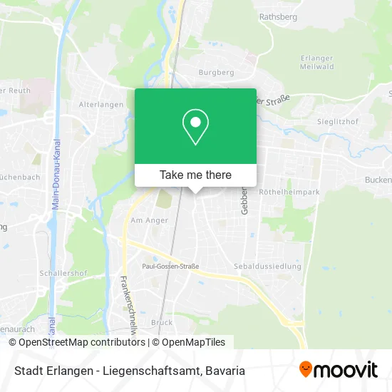 Карта Stadt Erlangen - Liegenschaftsamt