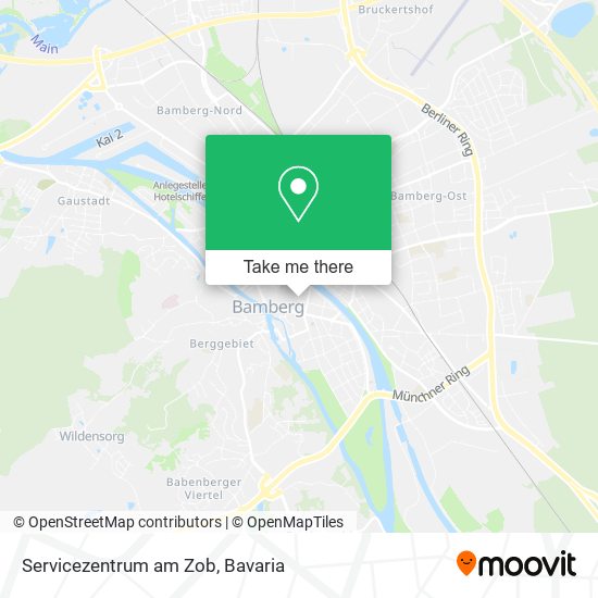 Servicezentrum am Zob map