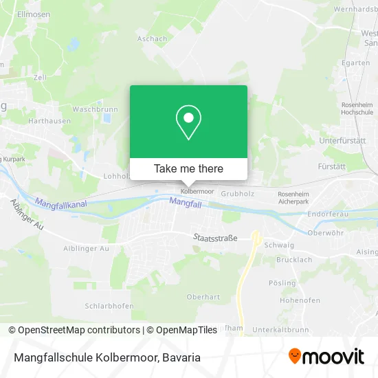 Карта Mangfallschule Kolbermoor
