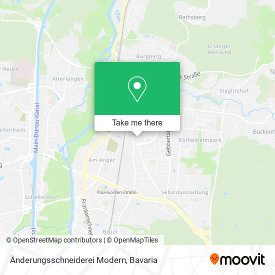 Карта Änderungsschneiderei Modern