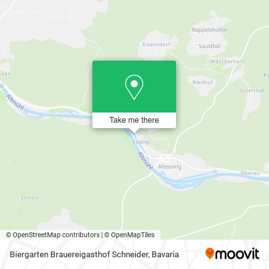 Biergarten Brauereigasthof Schneider map
