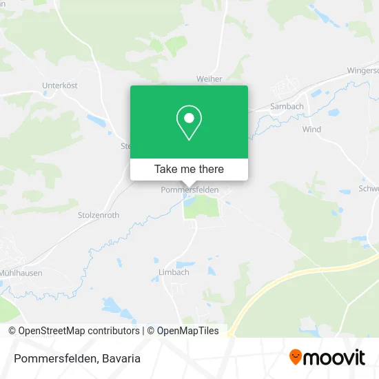 Карта Pommersfelden