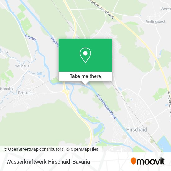 Wasserkraftwerk Hirschaid map