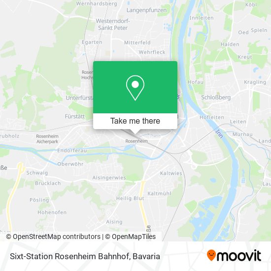 Карта Sixt-Station Rosenheim Bahnhof