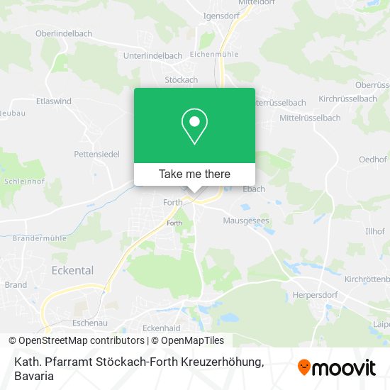 Kath. Pfarramt Stöckach-Forth Kreuzerhöhung map
