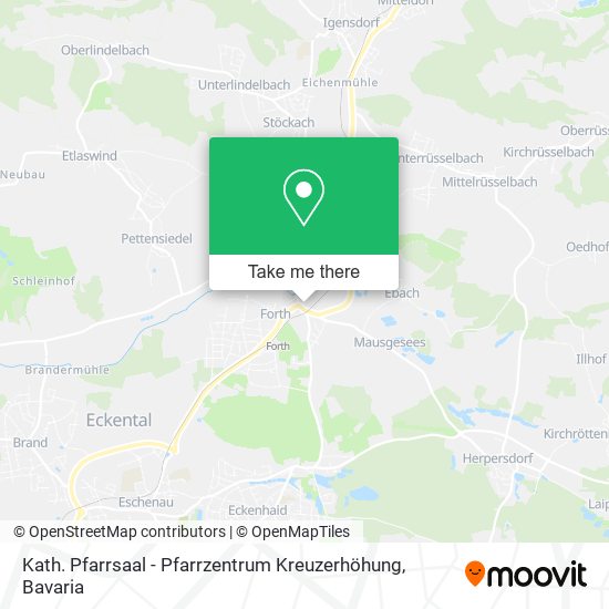 Карта Kath. Pfarrsaal - Pfarrzentrum Kreuzerhöhung