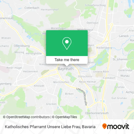 Карта Katholisches Pfarramt Unsere Liebe Frau