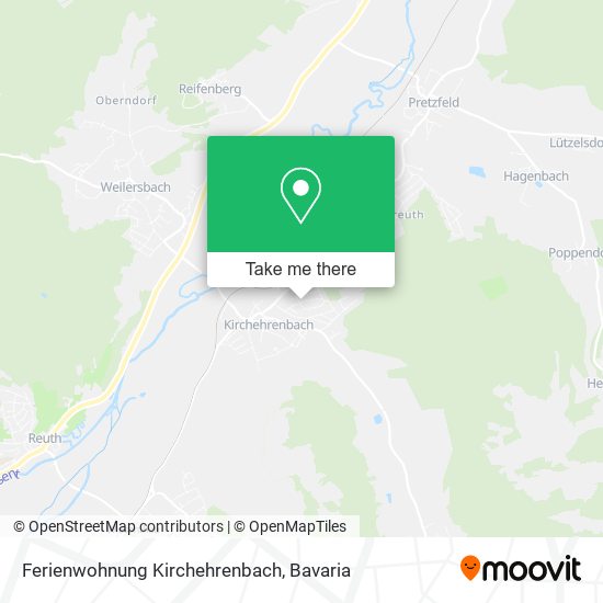 Ferienwohnung Kirchehrenbach map