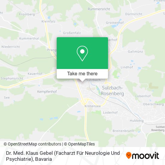 Dr. Med. Klaus Gebel (Facharzt Für Neurologie Und Psychiatrie) map