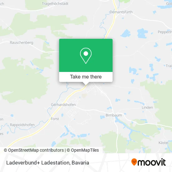 Карта Ladeverbund+ Ladestation