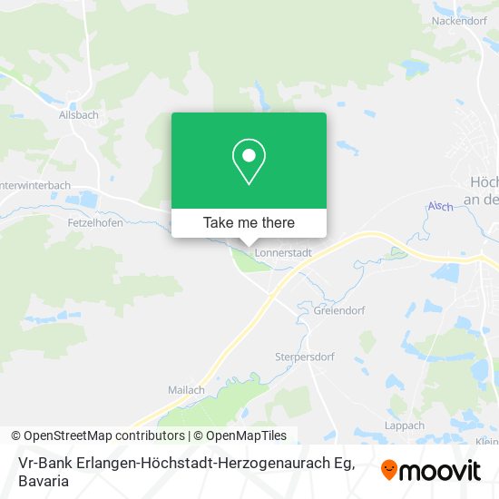 Карта Vr-Bank Erlangen-Höchstadt-Herzogenaurach Eg