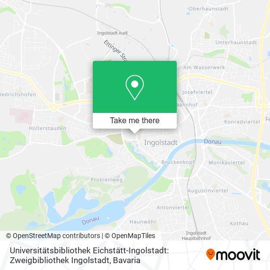 Universitätsbibliothek Eichstätt-Ingolstadt: Zweigbibliothek Ingolstadt map