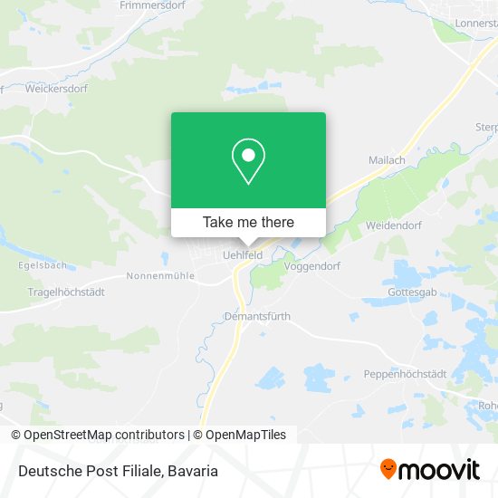 Карта Deutsche Post Filiale