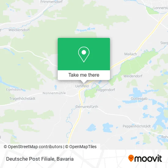 Карта Deutsche Post Filiale