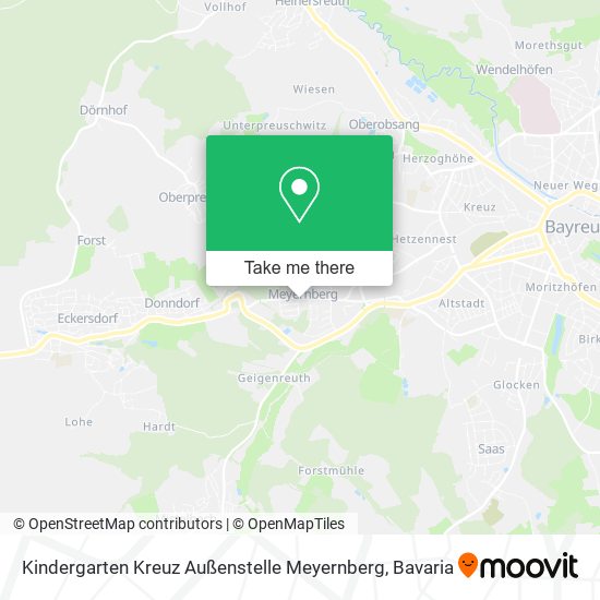 Карта Kindergarten Kreuz Außenstelle Meyernberg