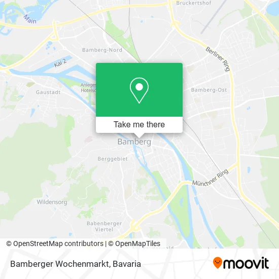 Карта Bamberger Wochenmarkt