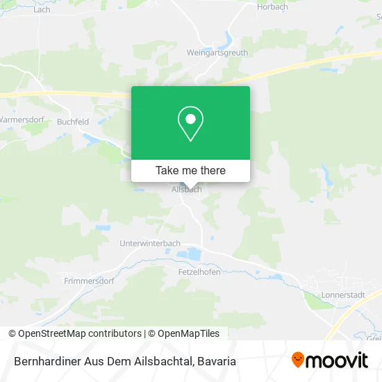 Карта Bernhardiner Aus Dem Ailsbachtal