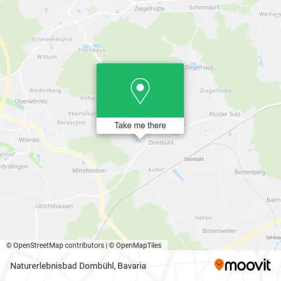 Карта Naturerlebnisbad Dombühl