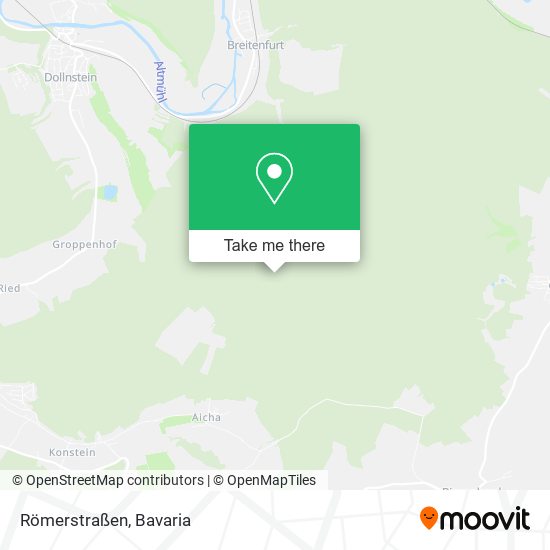 Römerstraßen map