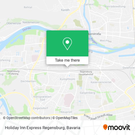 Карта Holiday Inn Express Regensburg