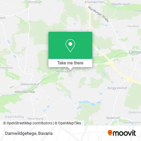 Карта Damwildgehege