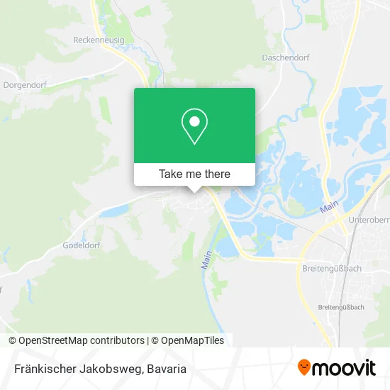 Карта Fränkischer Jakobsweg