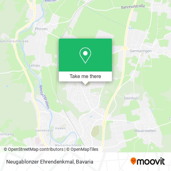 Neugablonzer Ehrendenkmal map