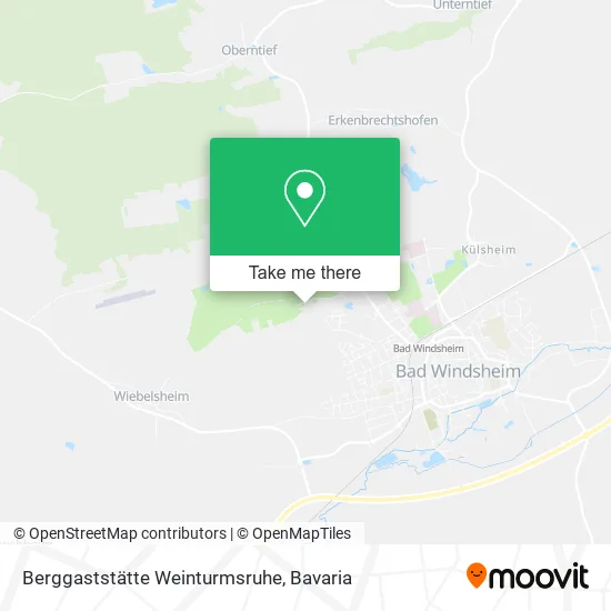 Карта Berggaststätte Weinturmsruhe
