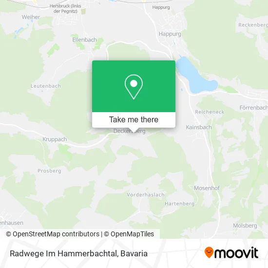 Карта Radwege Im Hammerbachtal