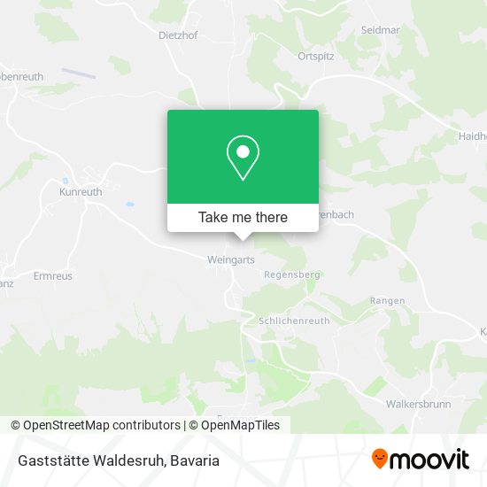 Gaststätte Waldesruh map