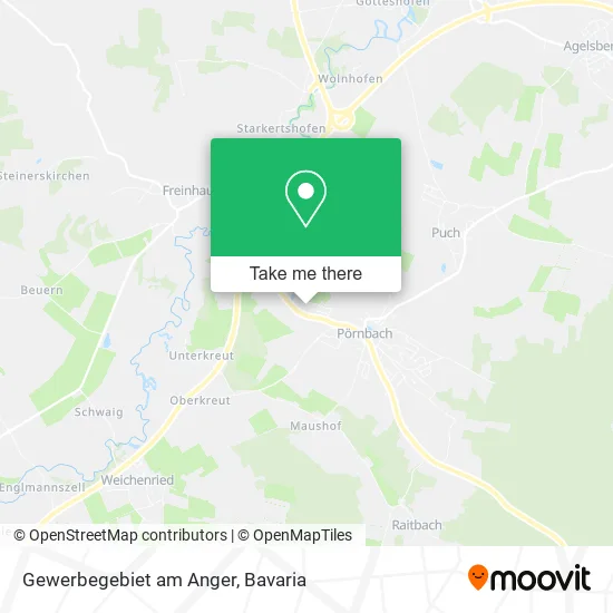 Карта Gewerbegebiet am Anger