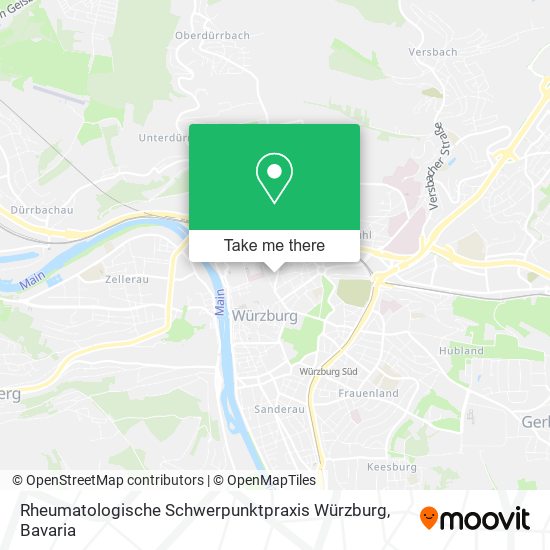 Rheumatologische Schwerpunktpraxis Würzburg map