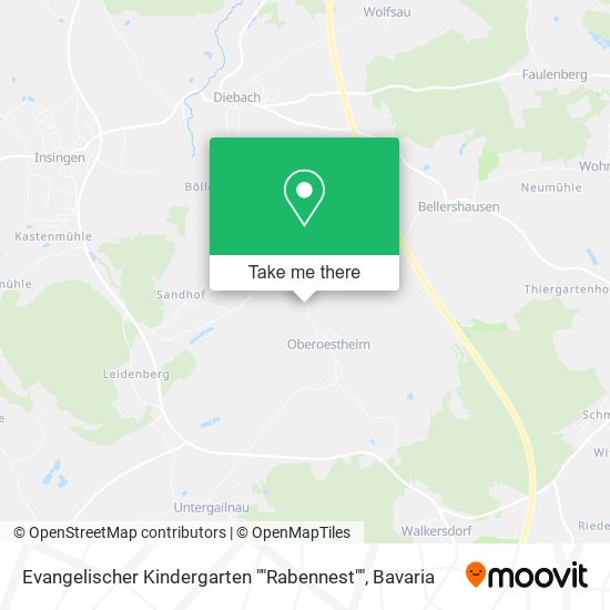 Evangelischer Kindergarten ""Rabennest"" map