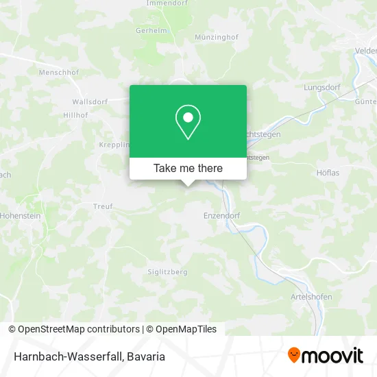 Карта Harnbach-Wasserfall