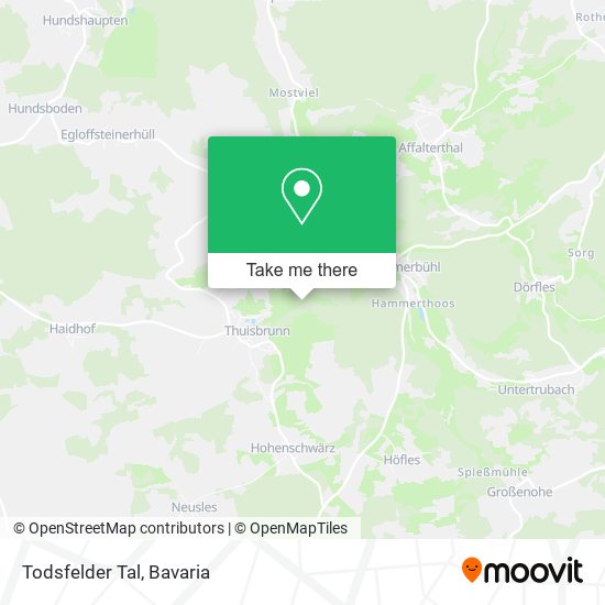 Todsfelder Tal map