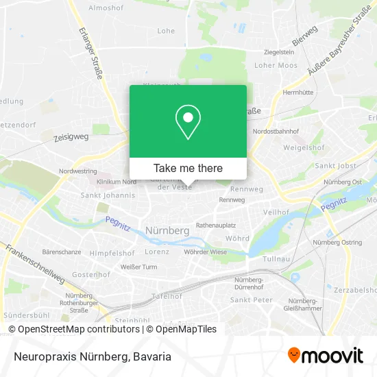 Карта Neuropraxis Nürnberg