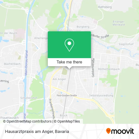 Карта Hausarztpraxis am Anger