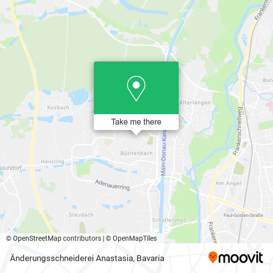 Änderungsschneiderei Anastasia map
