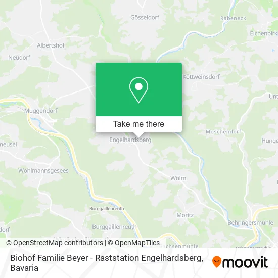 Карта Biohof Familie Beyer - Raststation Engelhardsberg