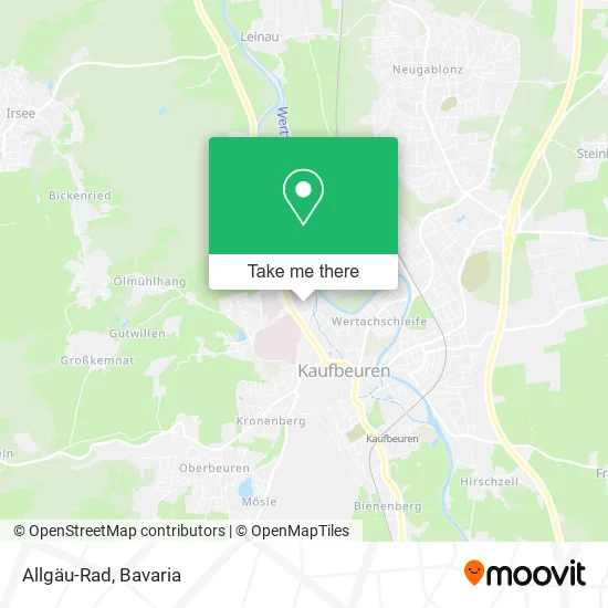 Карта Allgäu-Rad