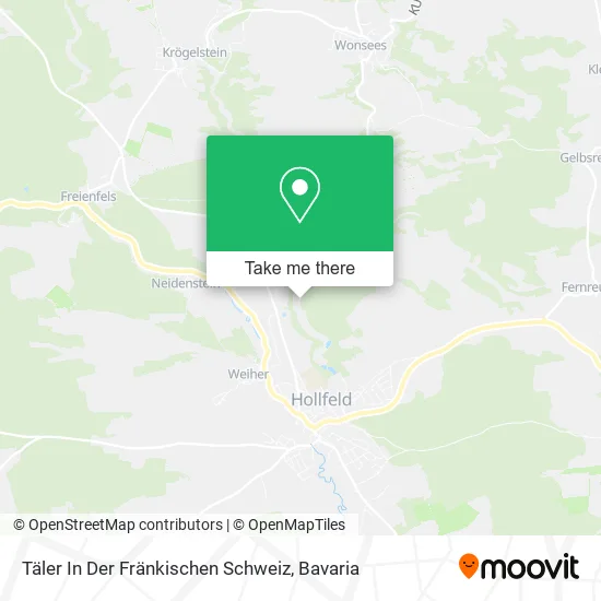 Карта Täler In Der Fränkischen Schweiz