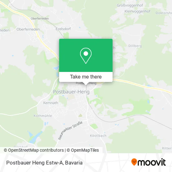 Карта Postbauer Heng Estw-A