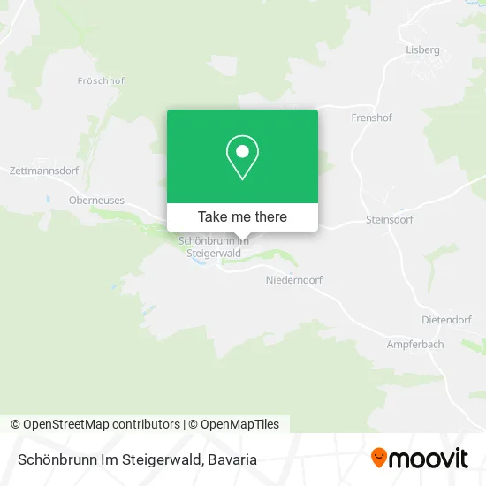 Карта Schönbrunn Im Steigerwald