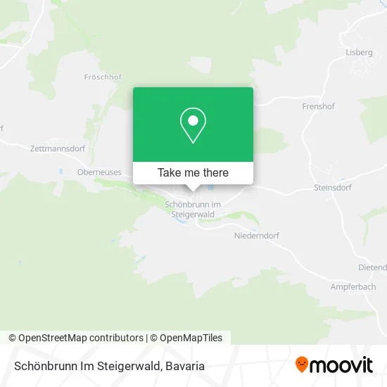 Карта Schönbrunn Im Steigerwald