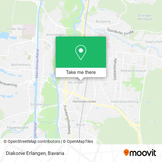 Карта Diakonie Erlangen