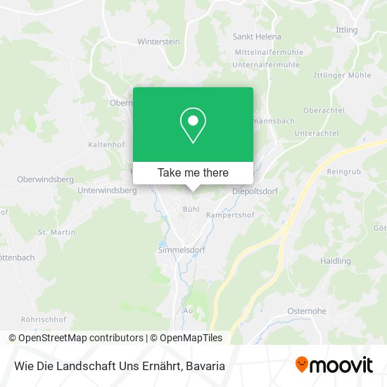 Wie Die Landschaft Uns Ernährt map