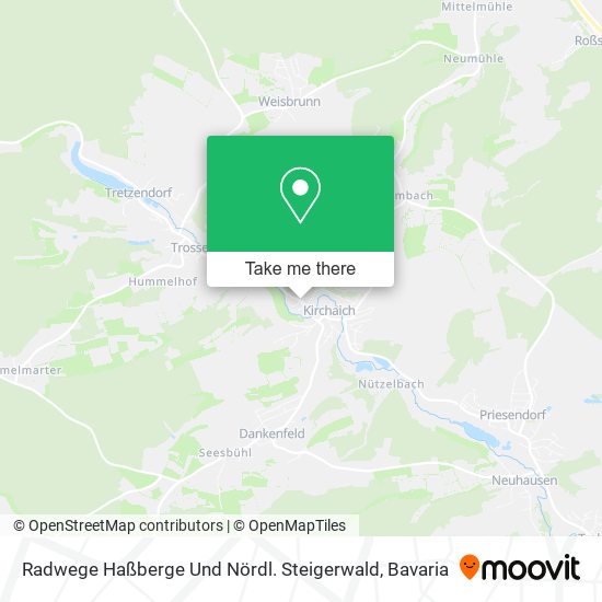 Radwege Haßberge Und Nördl. Steigerwald map