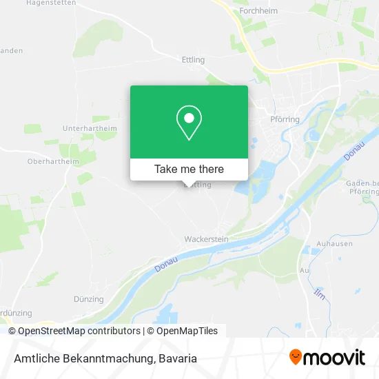 Карта Amtliche Bekanntmachung
